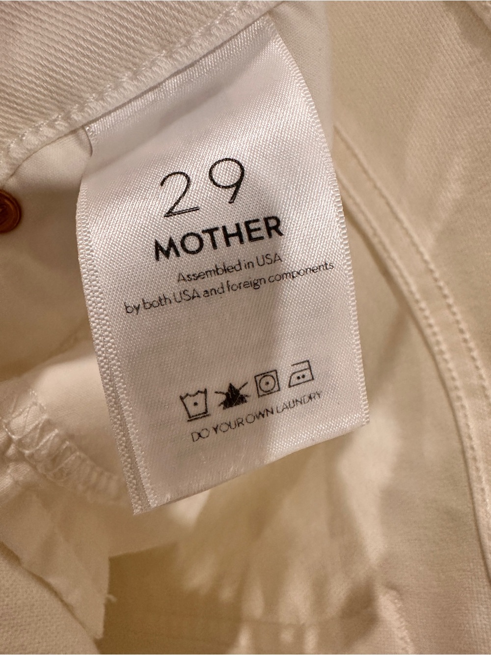 Mother Mid rise dazzler glass slipper wash size 29 - Picture 4 of 6